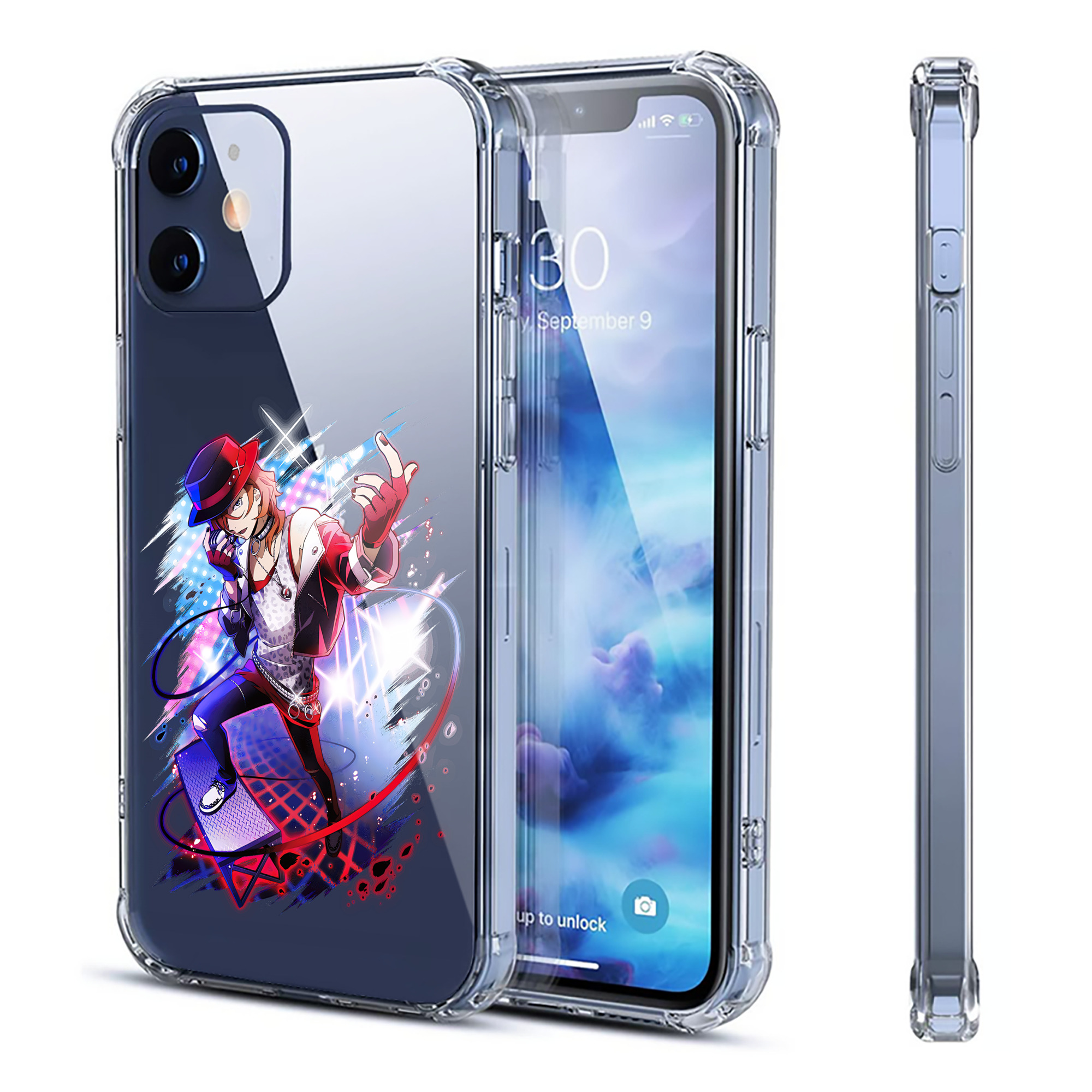 （画像用） 文豪ストレイドッグス Bungo Stray Dogs 【iPhone 12シリーズ対応】透明スマホケース（クリアソフトケース）